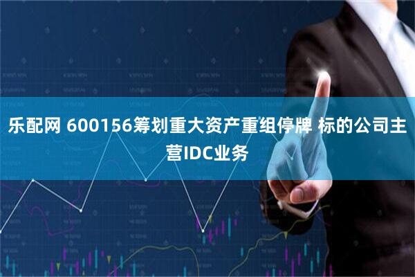 乐配网 600156筹划重大资产重组停牌 标的公司主营IDC业务