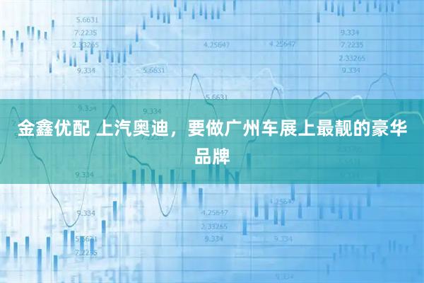 金鑫优配 上汽奥迪，要做广州车展上最靓的豪华品牌