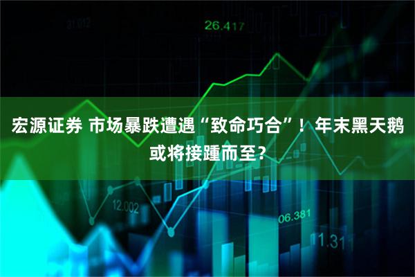 宏源证券 市场暴跌遭遇“致命巧合”！年末黑天鹅或将接踵而至？